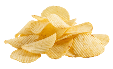 Find delicious crispy potato chips snack food photography for salty snack lovers and food bloggers today