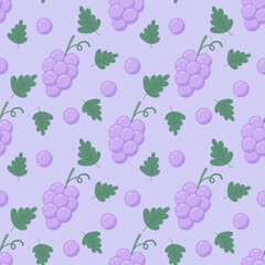 seamless pattern with grapes