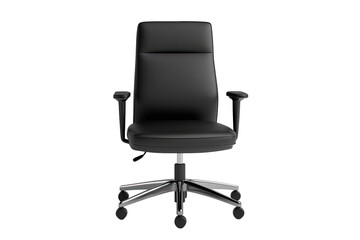 Obraz premium Black office chair, adjustable, simple design
