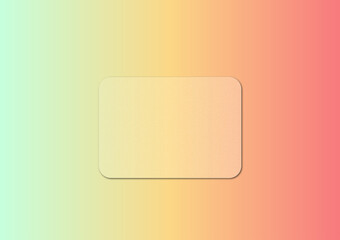 Abstract Rectangular with Gradient An elegant, smooth rectangular shape, subtly shadow-bordered, set against a mesmerizing gradient of soft pastel colors.
