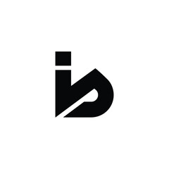 IP Letter Initial Logo.  Alphabet letters Initials Monogram logo IP.  Vector Illustration