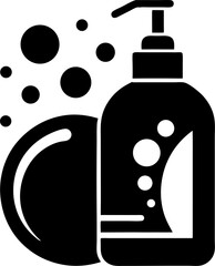 vector illustration of shower gel
