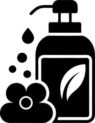 set of black and white cosmetics