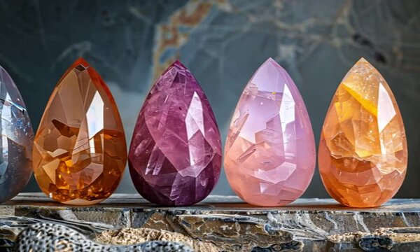 crystal yoni egg in pastel colors