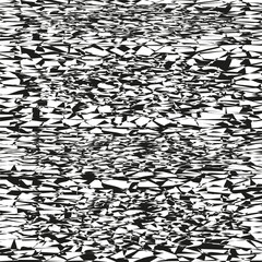 Cracked glass texture. Shattered surface shape. Abstract broken design. Chaotic mesh vector.