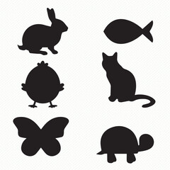 black and white cats