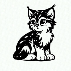 vector illustration of a cat