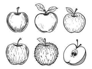 Apple fruit vector art design