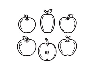 Obraz premium Apple fruit vector art design