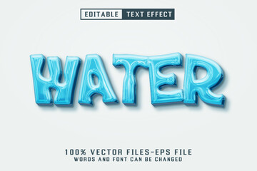 Water 3d Text - Editable Text Effect