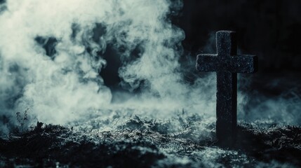 Dark cross smoke