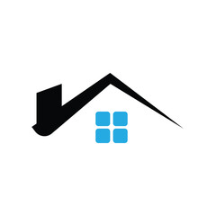 roof logo icon illustration flat