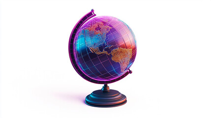 kids background with a single cute chibi kawaii 3D character design