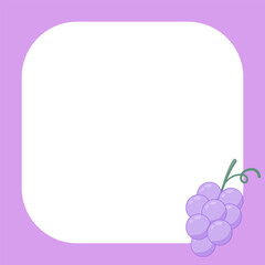 frame of purple with grape 