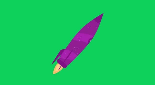 Green Screen Animated Space Shuttle Launch | Chroma Key Space Rocket Animation