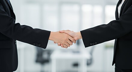 Handshake between two business people