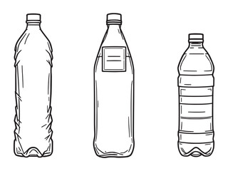 Clean Water Bottle Illustration Sketch