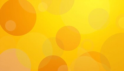 Abstract yellow background with overlapping translucent circles, vector illustration,  radial,  design