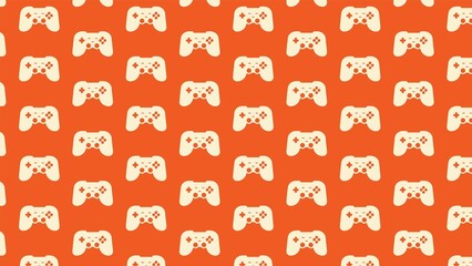 Vector seamless game controller pattern multicolored  © SEEDPULSE
