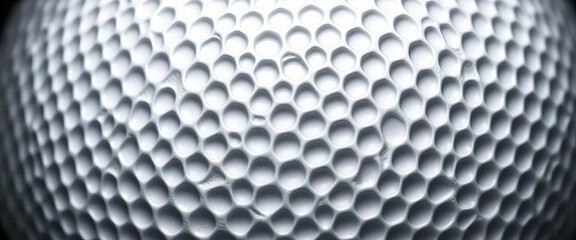 Close-up of seamless white honeycomb pattern textured like a golf ball,  seamless,  texture