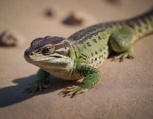 Naklejka premium closeup of of a sand lizard