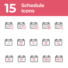 schedule Icons