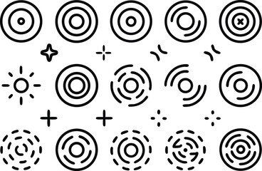 A single flat design icon depicting a time vortex suitable for websites or applications needing a time travel or temporal theme