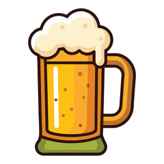 beer mug clipart vector illustration clean edge.