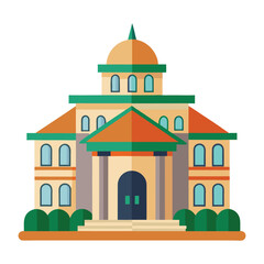 building on white background.