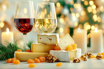 Festive Wine and Cheese with Apricots