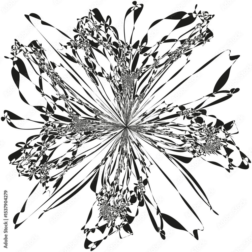 Poster black burst explosion. abstract dynamic form. chaotic line pattern. vector energy illustration.