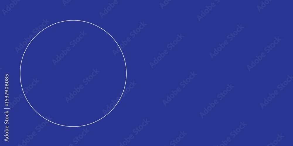 Poster the outline of a large sphere made of white lines on the left. 3d view of the object in perspective.