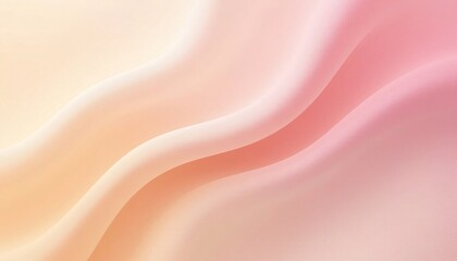 Obraz premium Smooth Gradient Wave Pattern in Soft Pastel Shades
