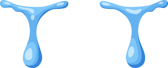 Cartoon Tear Illustration