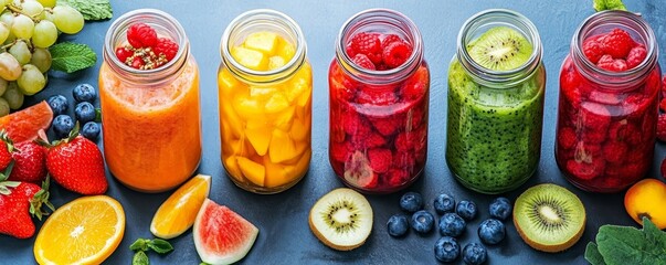 Woman putting fruit and vegetables into a blender to make a detox healthy drink, preparing for a nutritious meal., Generative AI