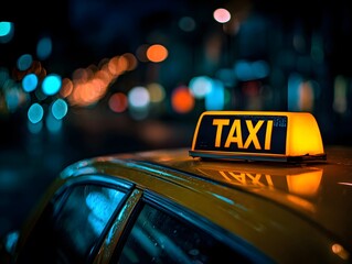 Taxi at night