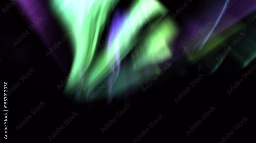 Wall mural celestial glow mesmerizing aurora animation loop background