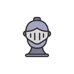 Stylized Knight Helmet Illustration On Transparent Background Design