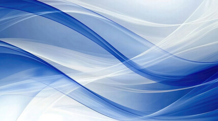 Fototapeta premium Blue abstract wave pattern with smooth flowing lines, modern background, dynamic energy, and calming visual effect