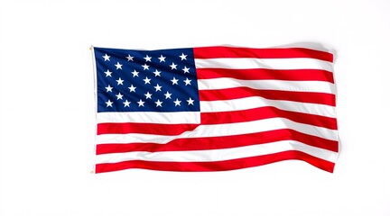 Fototapeta premium American Flag Waving Proudly in the Wind