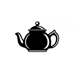 Teapot silhouette icon black ...