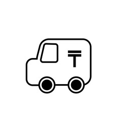 郵便配達の車のアイコン