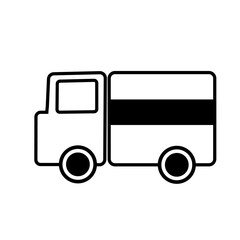 かわいいトラックのアイコン