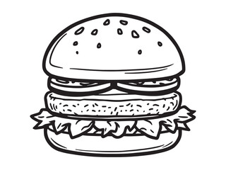 hamburger vector illustration