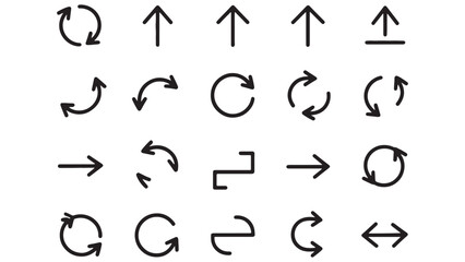 Versatile Arrow Icon Set EPS Vector Graphics for Design Projects