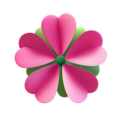 Fototapeta premium pink flower isolated on white