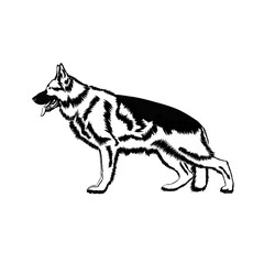 German shepherd logo