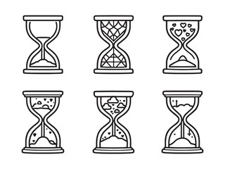 hourglass classic timepiece illustration