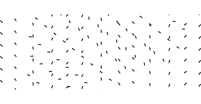 Random black dashed lines and rectangles scattered