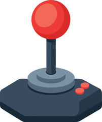 red button with a remote control